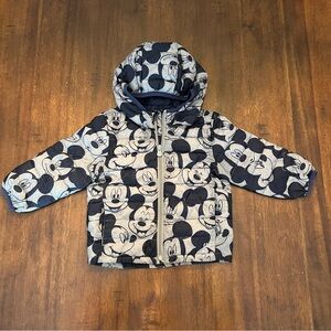 Baby Gap x Disney Mickey Mouse Lightweight Hooded Puffer Jacket Size 18-24 Month